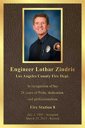 bronze photo military plaque